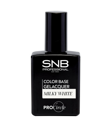 SNB Milky White Gelacquer Baza pentru oja semipermanenta