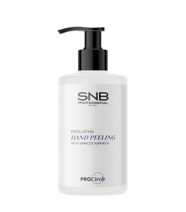 Cremă exfoliantă pentru m&acirc;ini cu s&acirc;mburi de caise și ulei de jojoba SNB Professional 250 ml