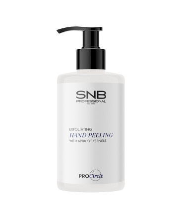 Cremă exfoliantă pentru m&acirc;ini cu s&acirc;mburi de caise și ulei de jojoba SNB Professional 250 ml