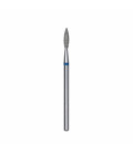 Capăt Freză Diamantată STALEKS EXPERT, Formă Flacără Ascuțită, Albastru, 2,1 mm / 8 mm
