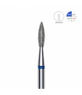 Capăt Freză Diamantată STALEKS EXPERT, Formă Flacără Ascuțită, Albastru, 2,1 mm / 8 mm