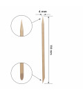 Bețișoare pentru manichiură Staleks Pro din lemn de portocal, 110 mm, 100 bucăți
