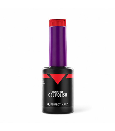 Ojă Semipermanentă Ferrari Red Perfect Nails 8 ml &ndash; Roșu Intens, fără HEMA și DI-HEMA