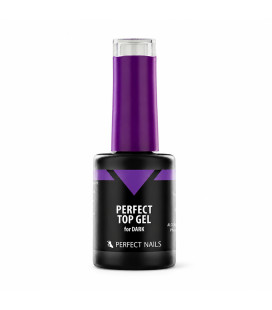Perfect Top Gel for Dark Perfect Nails 8 ml – Top Coat No Wipe pentru Culori Închise