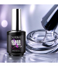 Glass Top Gel No Wipe Noriko Nails 15 ml, fără HEMA, di-HEMA și TPO, Luciu Intens, Efect de Sticlă