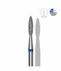 Freza Diamantată Flacără Albastră STALEKS EXPERT 2,1 mm / 8 mm pentru Manichiură și Pedichiură