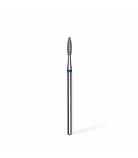 Freza Diamantată Flacără Albastră STALEKS EXPERT 2,1 mm / 8 mm pentru Manichiură și Pedichiură