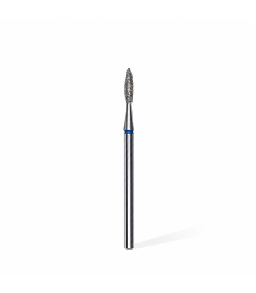 Freza Diamantată Flacără Albastră STALEKS EXPERT 2,1 mm / 8 mm pentru Manichiură și Pedichiură