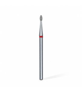 Freză Diamantată pentru Cuticule cu Cap Rotunjit Roșu STALEKS EXPERT 1,6 mm pentru Manichiură și Pedichiură