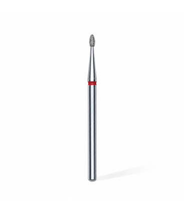 Freză Diamantată pentru Cuticule cu Cap Rotunjit Roșu STALEKS EXPERT 1,6 mm pentru Manichiură și Pedichiură