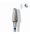 Freza din Carbură Con Trunchiat Albastră STALEKS EXPERT 6 mm / 14 mm pentru Manichiură și Pedichiură