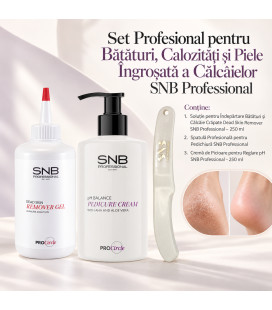 Set Profesional pentru Bătături, Calozități și Piele Îngroșată a Călcâielor SNB Professional