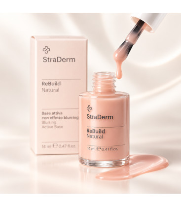 Bază Fortifiantă pentru Unghii Fragile cu Efect Blur și Complex Nutri-PLEX StraDerm 14 ml