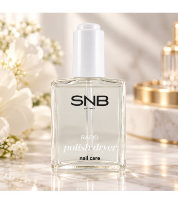 Solutie uscare rapida lac unghii SNB, 60ml, cu pipeta.