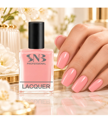 SNB Lac de unghii Anastasia, nuanță roz pastel, sticlă și aplicator.