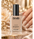 SNB Lac de unghii Blagosveta, oja roz deschis, nuanță delicată, prezentată pe sticlă și pe un tester.
