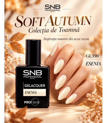 Ojă Semipermanentă GL390 SNB Professional Essenia Soft Autumn 15 ml