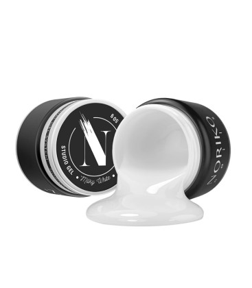 Gel de construcție FIBER Milky White fără HEMA Noriko Nails Studio Gel 50 g