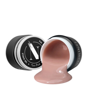Gel de Construcție FIBER Cover Pink fără HEMA Noriko Nails Studio Gel 50 g