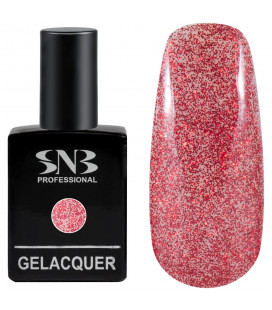 SNB Gelacquer Lac semi-permanent 03 Glitter Red