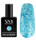 SNB Gelacquer Lac semi-permanent 07 Blue Glitter